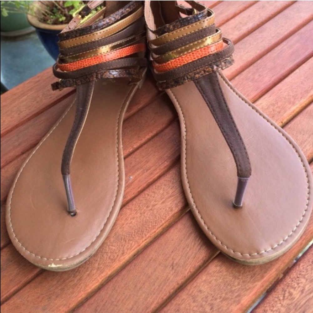 Strappy Buckle Sandals